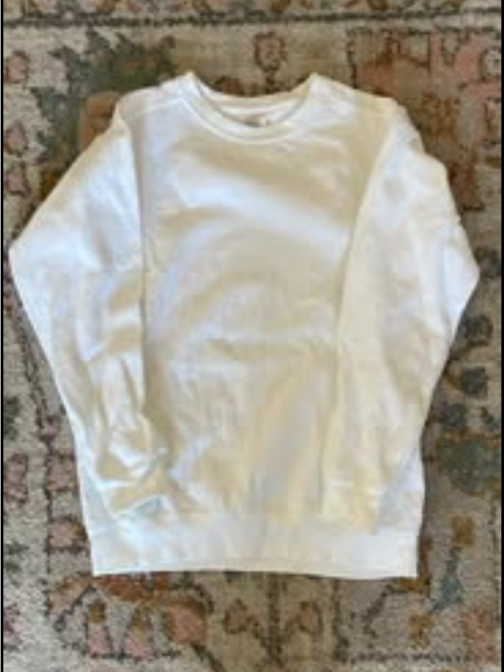 Lot of 5 Comfort Colors White Crewneck Sweatshirts